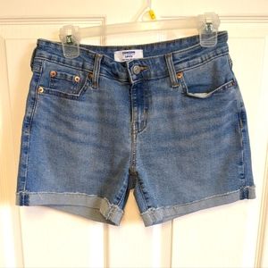 Levi's Denizen 5" Mid Rise Denim Shorts NWOT Size 2 Ladies